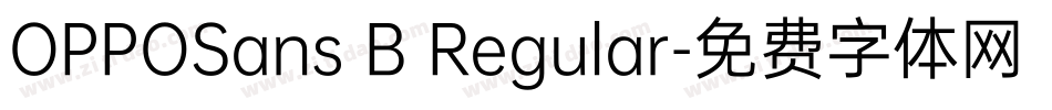 OPPOSans B Regular字体转换